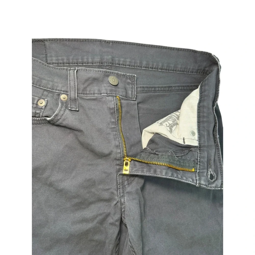 Levi's 514 Straight Fit Jeans Mens W30‎ L32 Gray Denim Pants